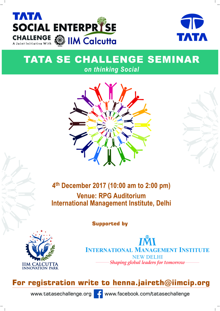 Tata SE Challenge Seminar on Thinking Social – Delhi