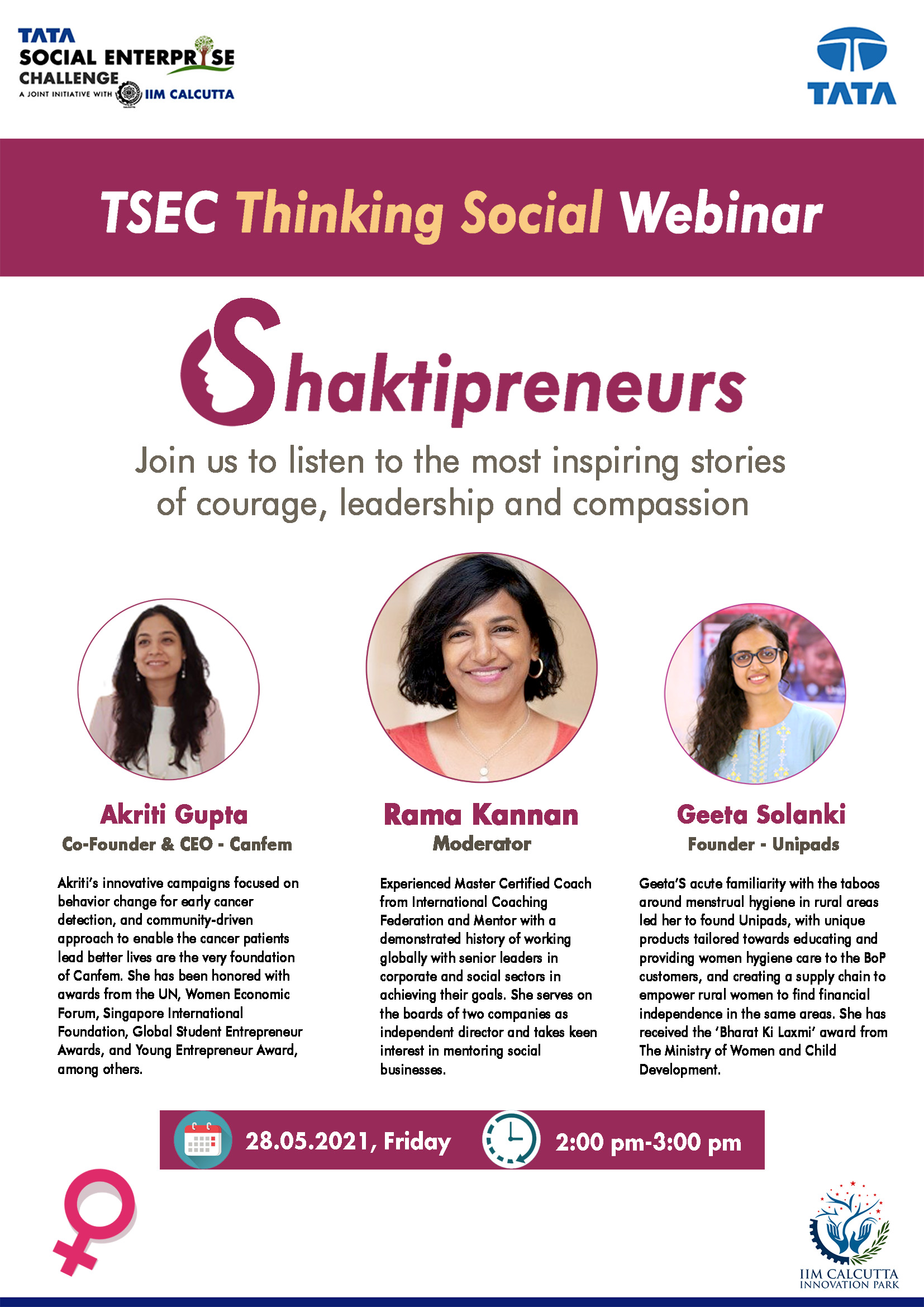 Thinking Social Webinar-Shaktipreneurs- Series-2